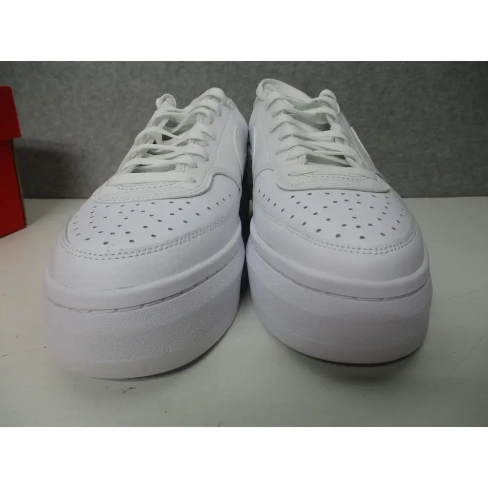 Nike Court Vision Alta LTR Womens Sz 11 White Platform Sneakers Shoes